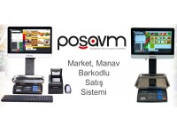 POSAVM market manav barkodlu satış sistemi restoran cafe programı